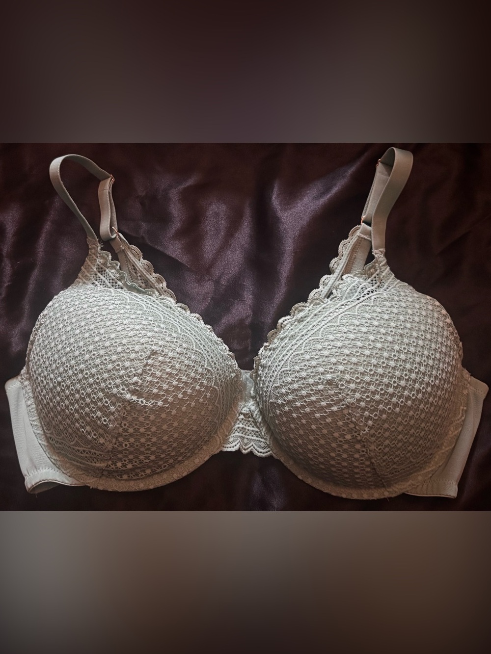 Women's Lace Plunge Push-Up Bra - Auden™ Tidal Flow Green